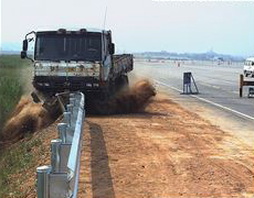 Rode side crash barrier