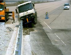 bridge crash barrier